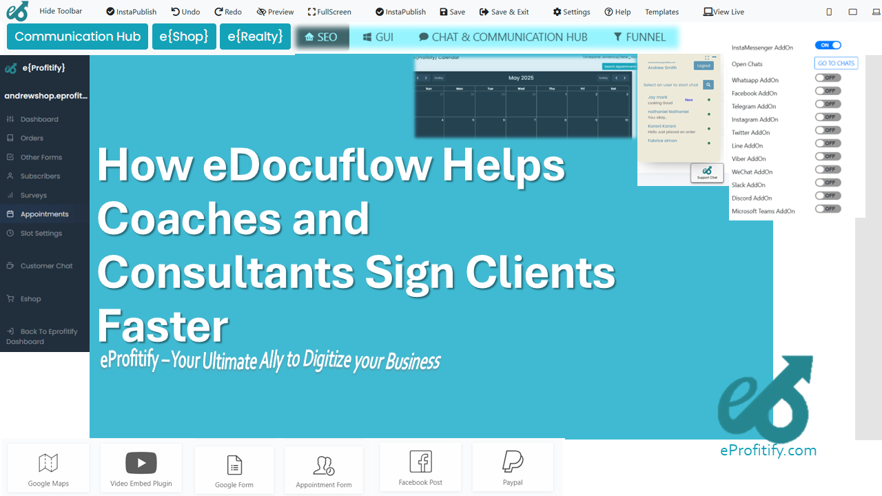 How eDocuflow Helps Coaches and Consultants Sign Clients Faster